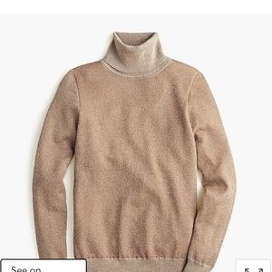 J Crew Gold Turtleneck Sweater